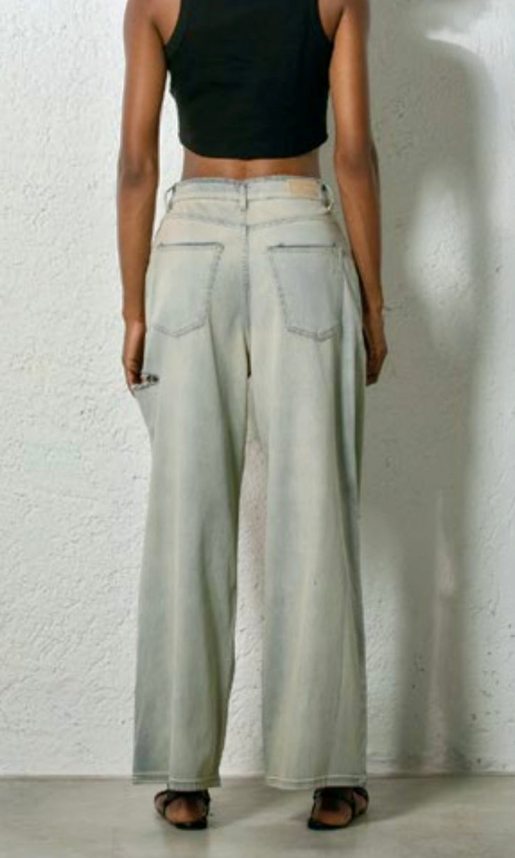 Jeans golden con rotture