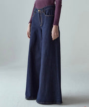 JEANS FARFALLA WIDE LEG DENIM STRETCH shaft