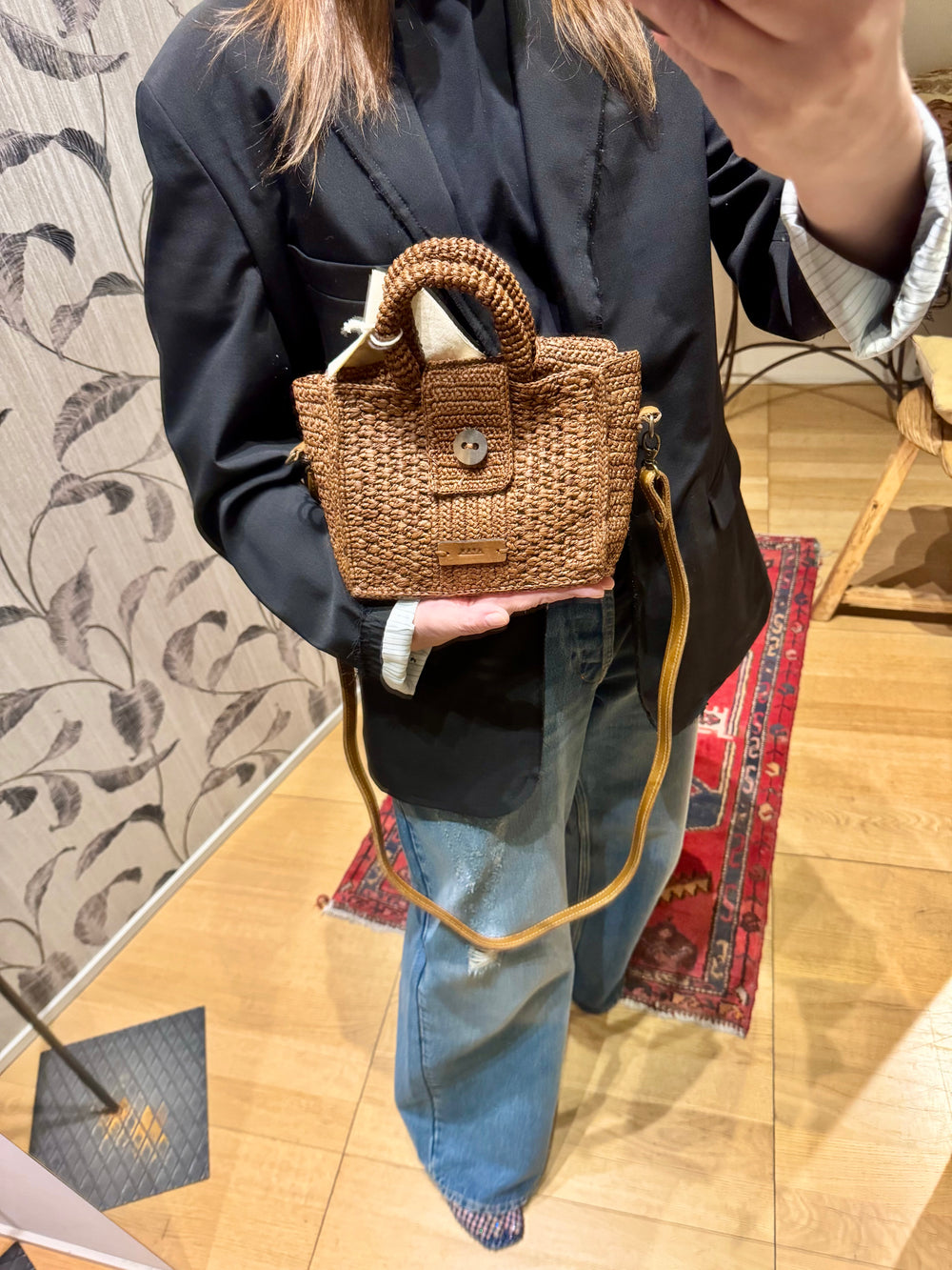 Borsa in rafia GRACE RUM
