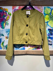 Giacca eco suede pistacchio