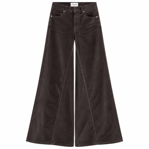 Pantalone EOS in velluto mille righe – Tortora GOD SAVE DENIM
