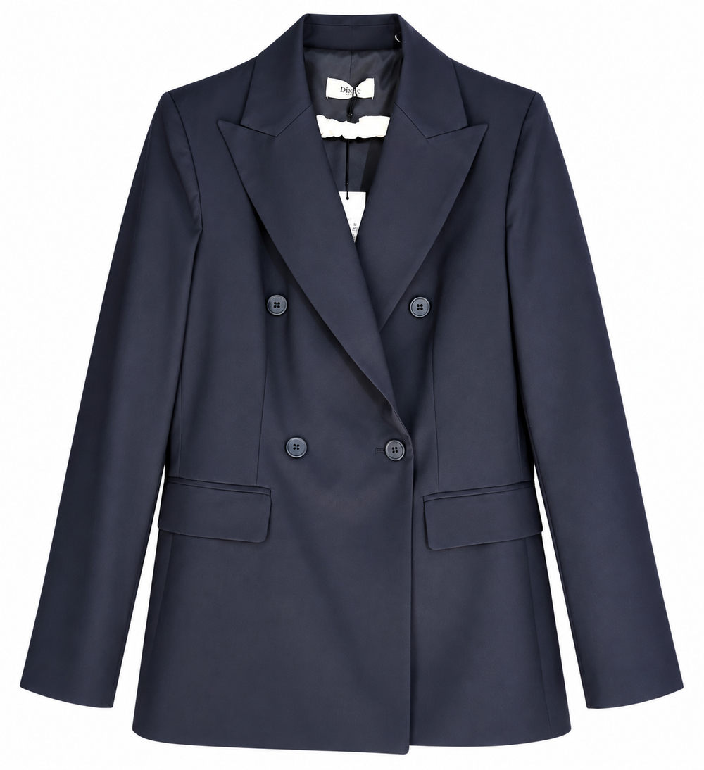 Blazer sartoriale doppiopetto blu – Made in Italy
