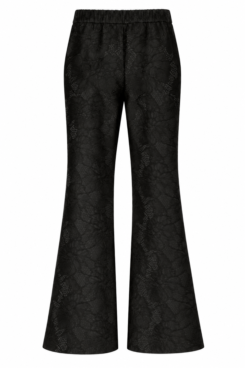 Pantalone sartoriale in pizzo nero