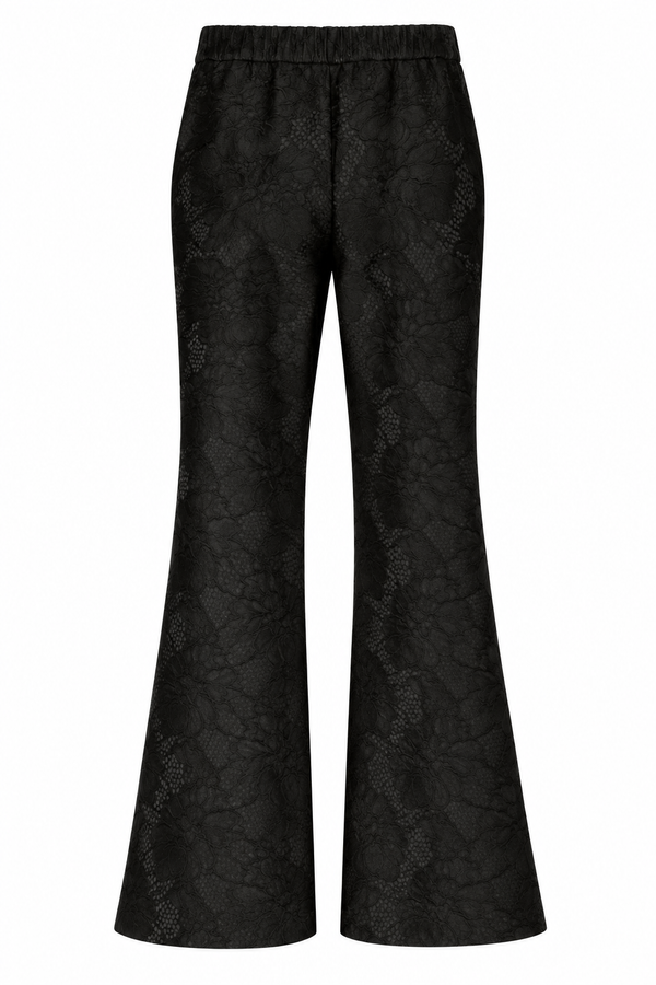 Pantalone sartoriale in pizzo nero