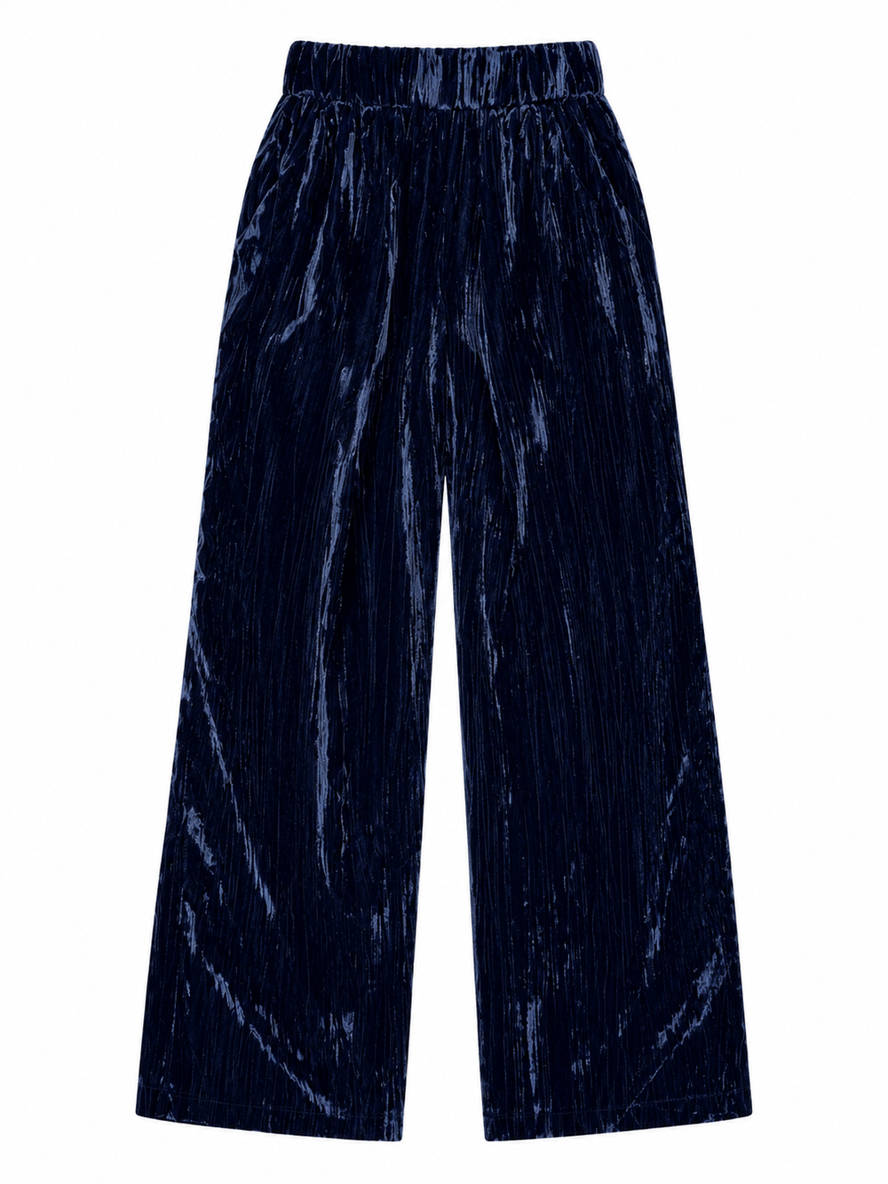Pantalone sartoriale in velluto blu