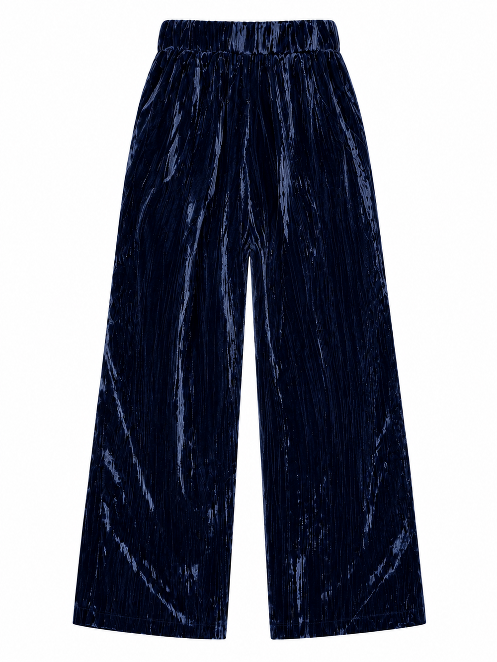 Pantalone sartoriale in velluto blu