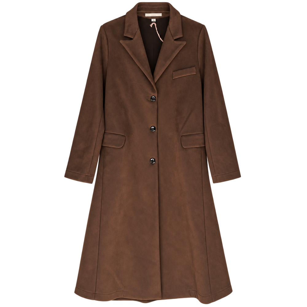 Cappotto lungo sartoriale marrone