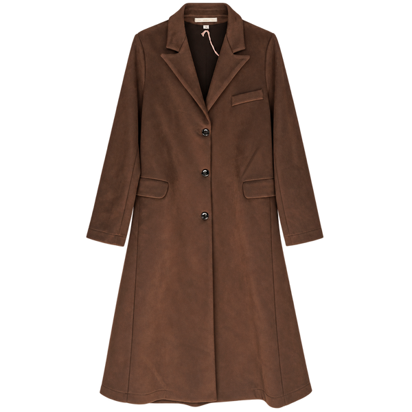 Cappotto lungo sartoriale marrone