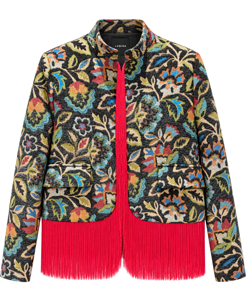 Giacca Chanel con frange rosse