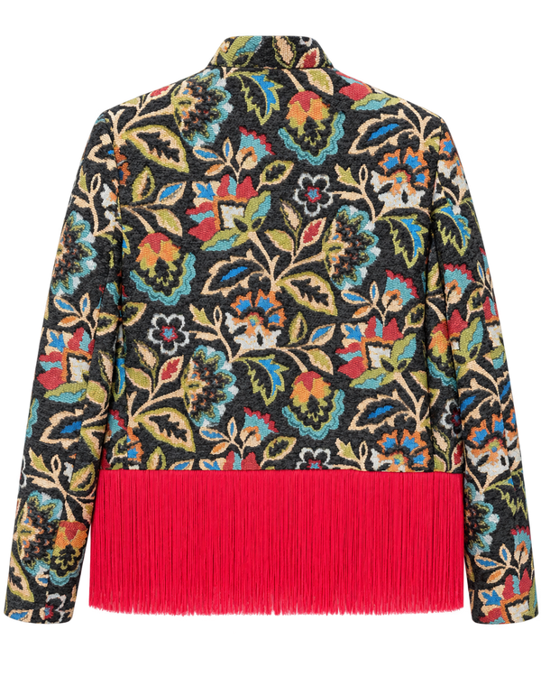 Giacca Chanel con frange rosse