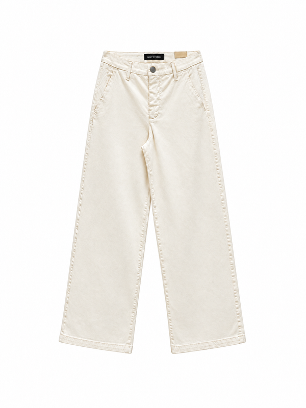 Pantalone chino panna noir and bleu