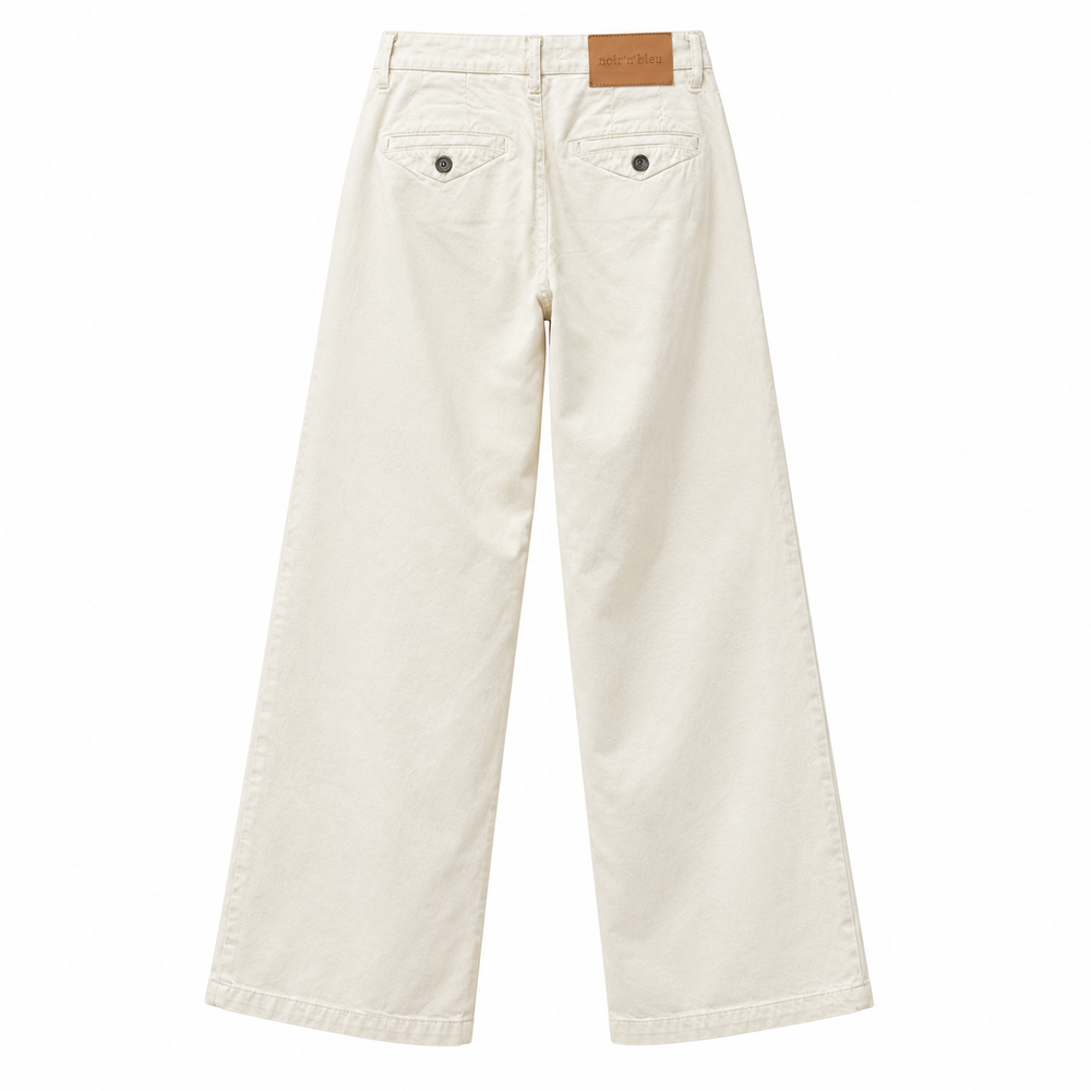Pantalone chino panna noir and bleu