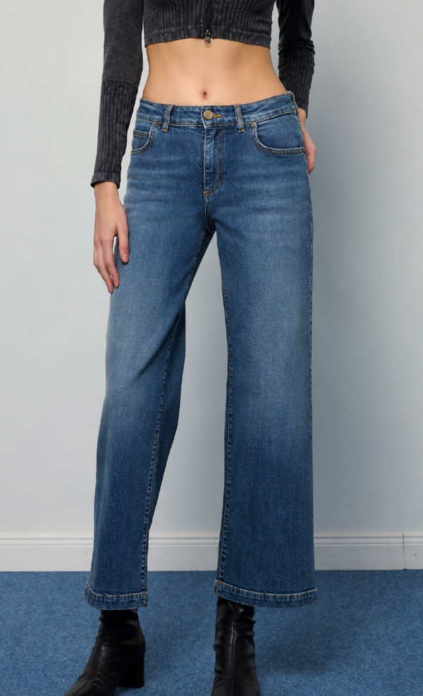 Jeans Denise – Noir and Bleu