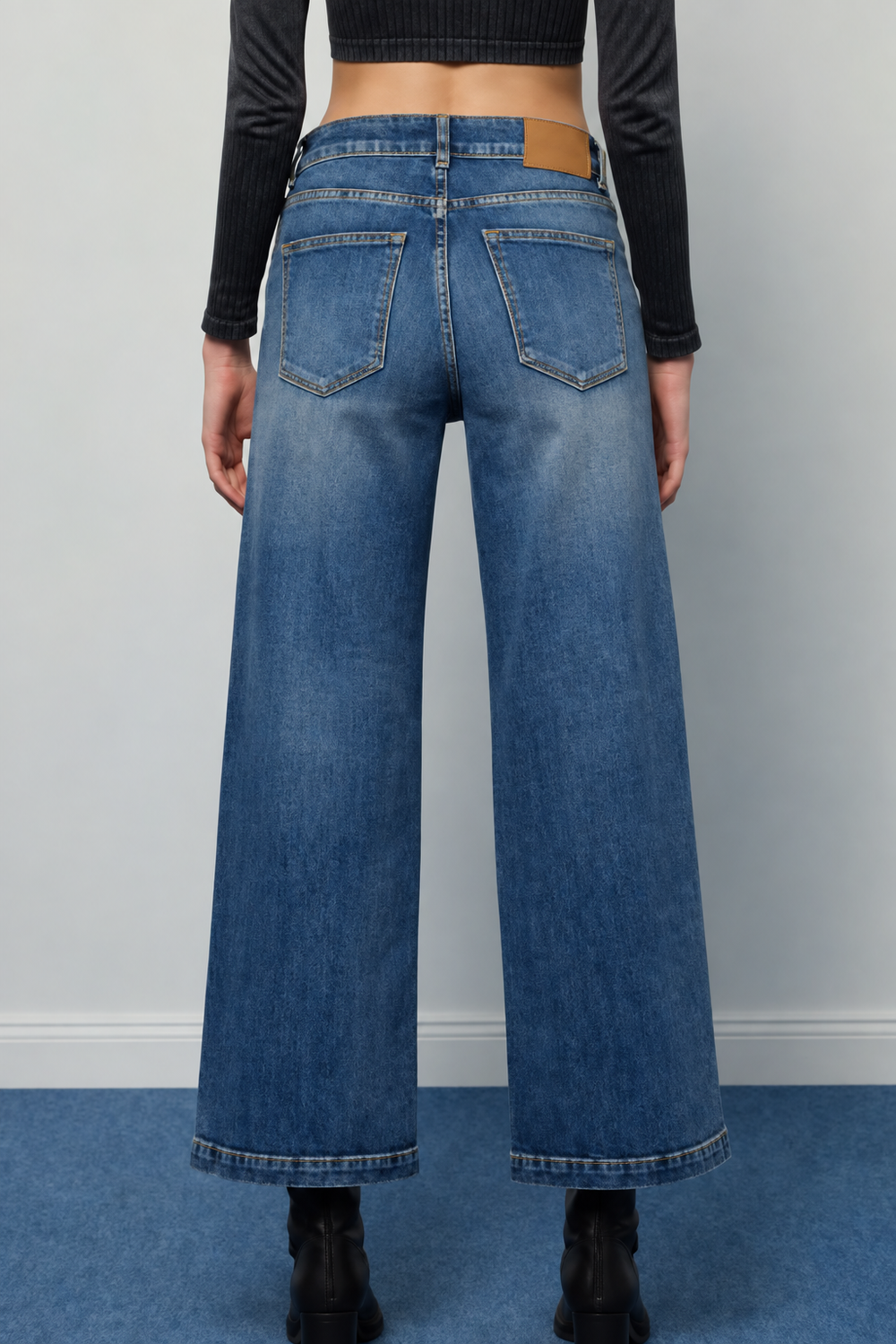 Jeans Denise – Noir and Bleu