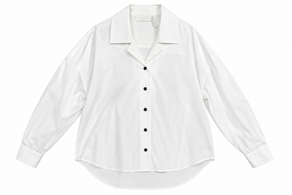 Camicia bianca in cotone – Lumina