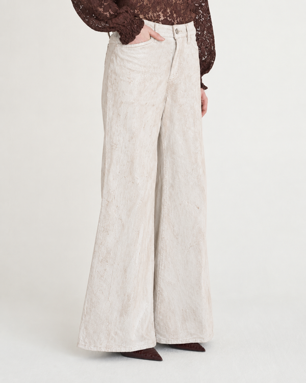 Pantalone Billy Power Stretch – Shaft crackle white