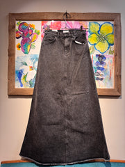 Gonna jeans nero