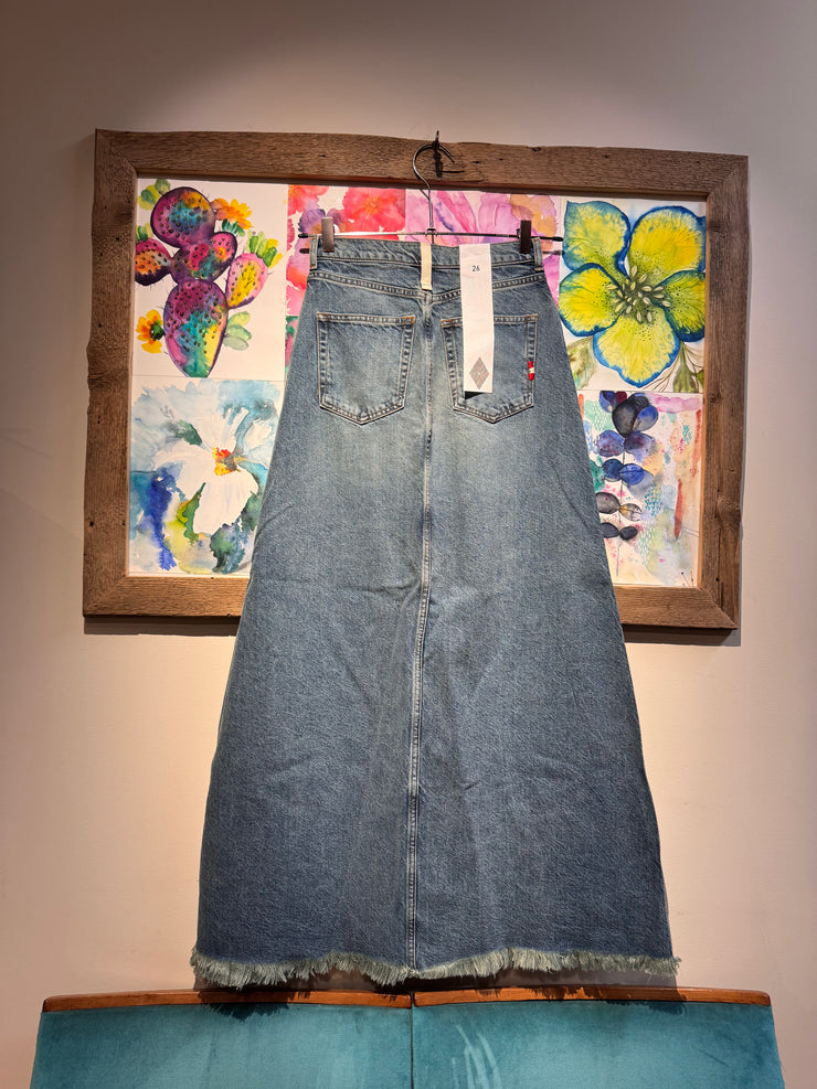 Gonna jeans lunga