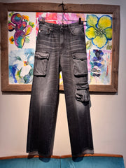 Jeans Jenna cargo black