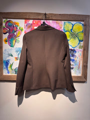 Giacca blazer 1 bottone marrone