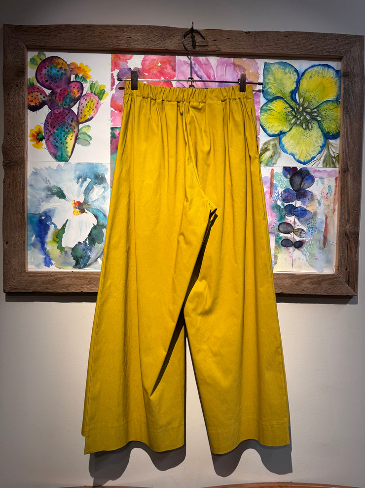 Pantalone palazzo senape mousse