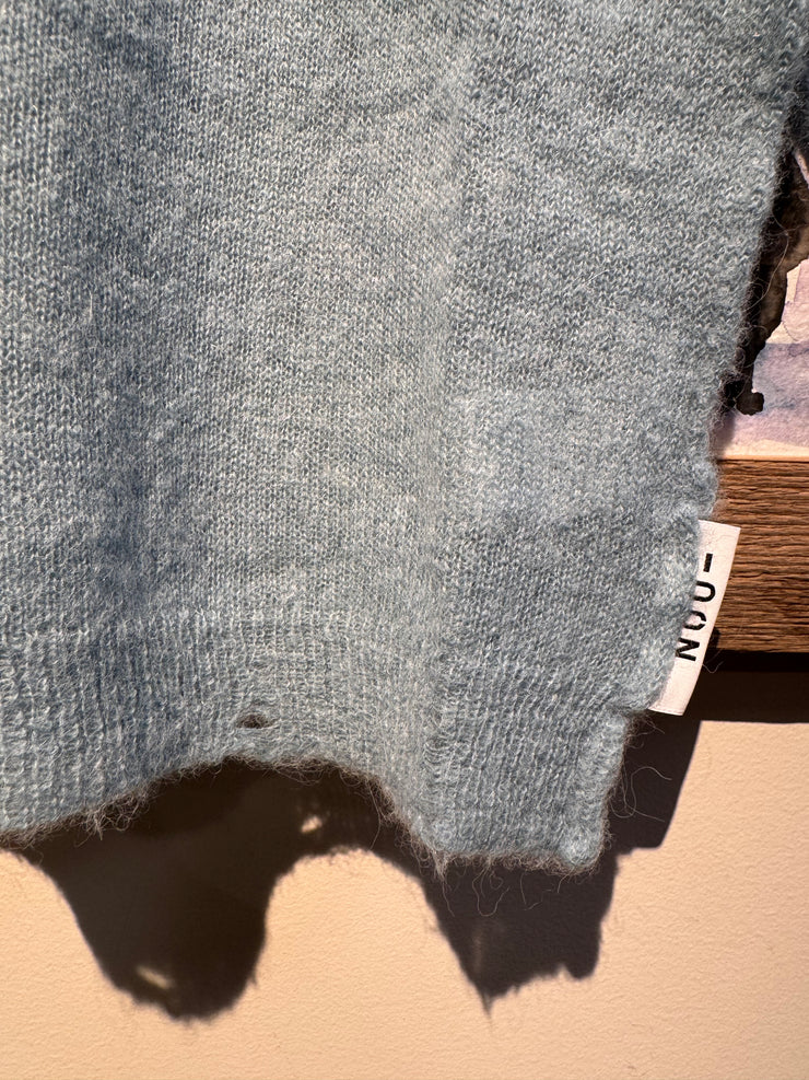 Maglia girocollo azzurra noumeno