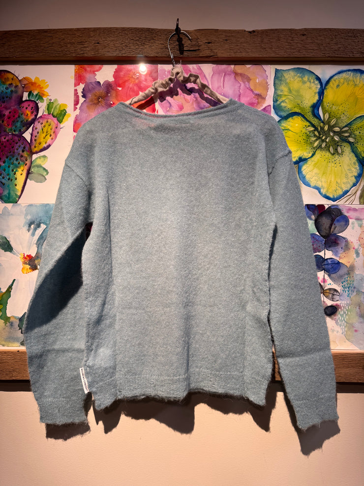 Maglia girocollo azzurra noumeno