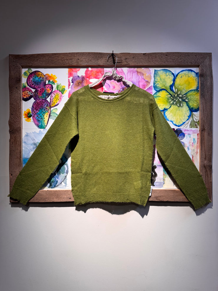 Maglia girocollo verde noumeno