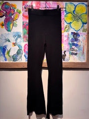 Pantalone viscosa zampa nero