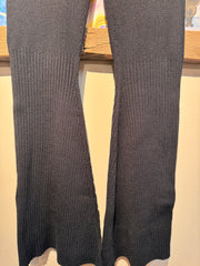 Pantalone viscosa zampa nero
