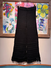 Pantalone maglia palazzo nero