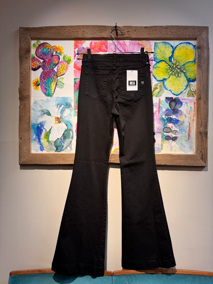 Jeans zampa nero MIA shaft