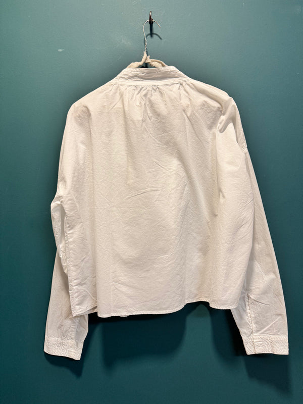 Blusa cotone bianco (+) people