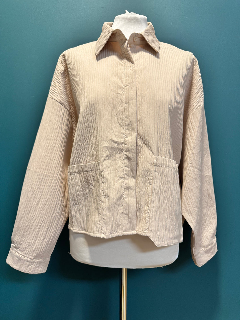 Camicia giacca beige