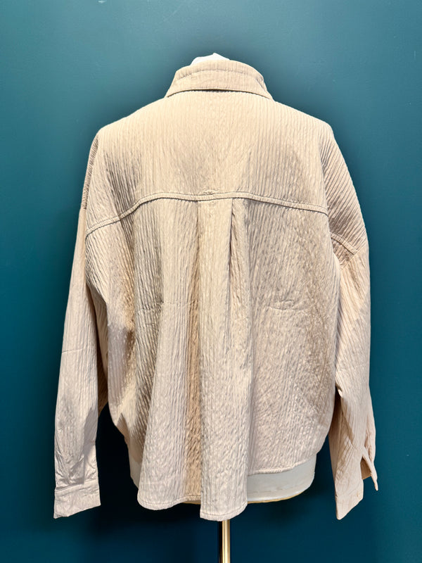 Camicia giacca beige