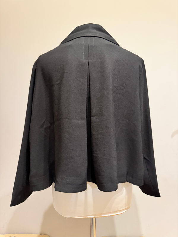 Trench corto doppiopetto nero