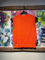 Gilet trecce arancio