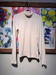 Maglia lupetto basica panna