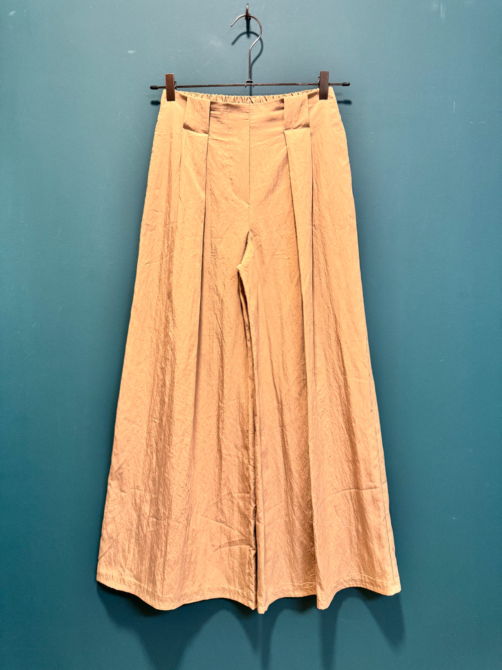 Pantalone palazzo nocciola completo