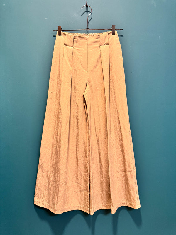 Pantalone palazzo nocciola completo