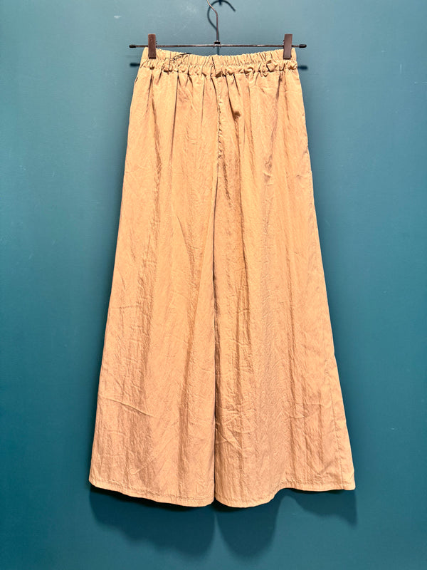Pantalone palazzo nocciola completo