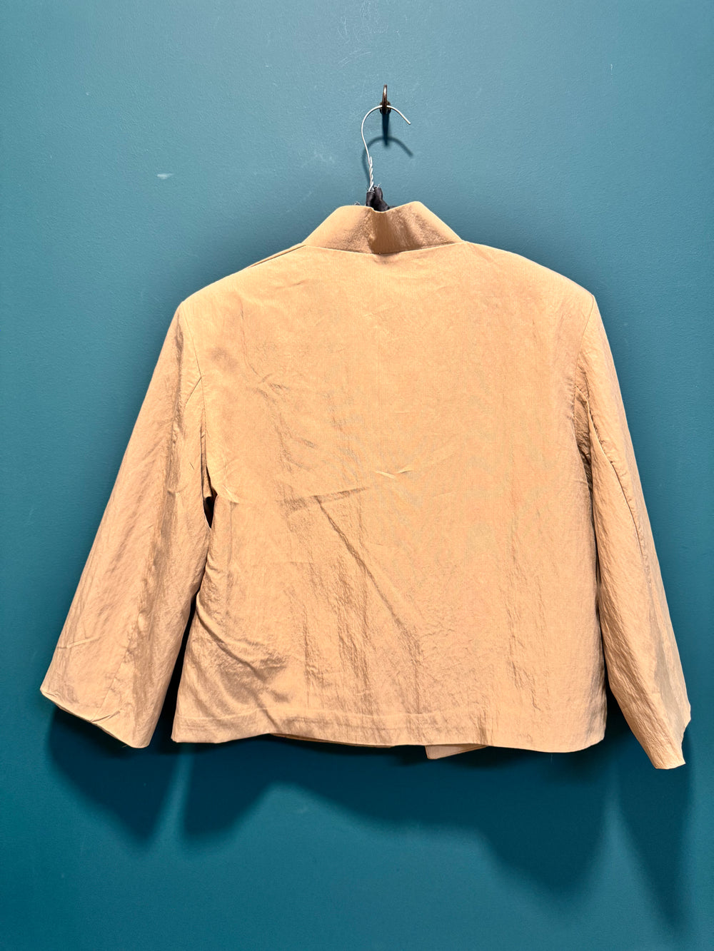 Giacca blazer corto nocciola completo