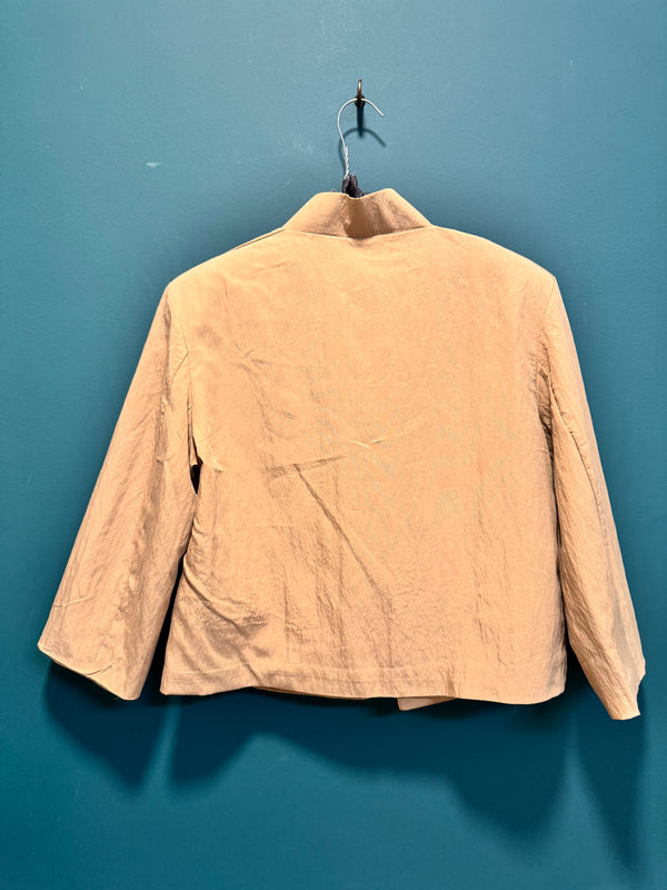 Giacca blazer corto nocciola completo