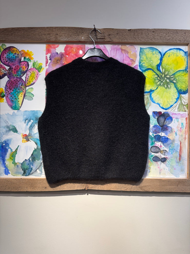 Gilet maglia con cerniera