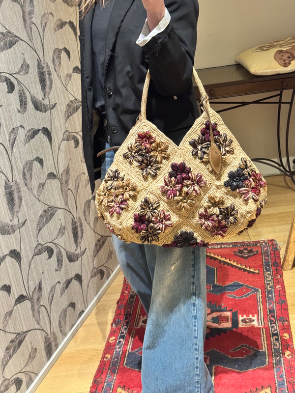 Borsa grande rafia DESIRE multicolor