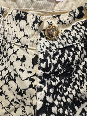 Jeans Emanuela pitone bianco