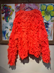 Maglia cardigan arancio