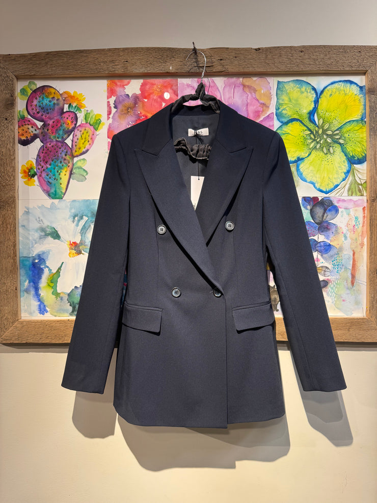 Giacca blazer doppiopetto blu
