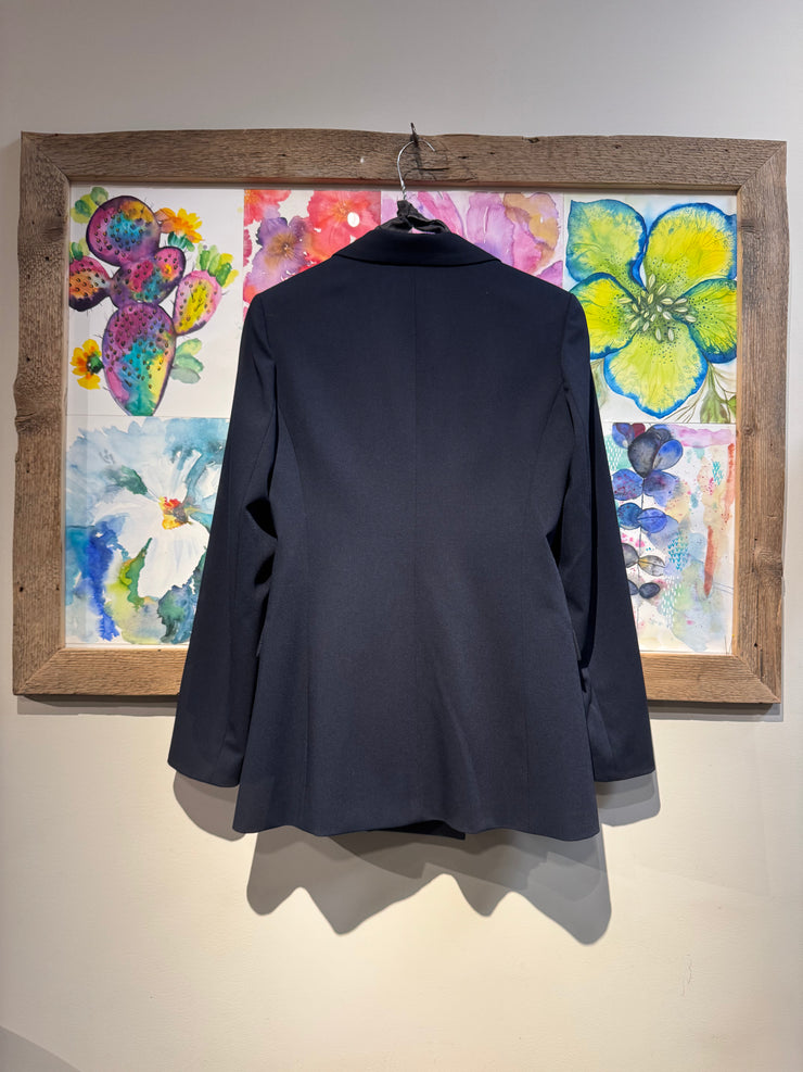 Giacca blazer doppiopetto blu