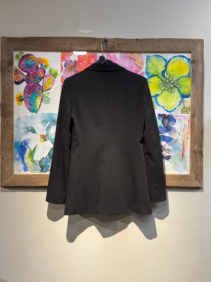 Giacca blazer doppiopetto nera